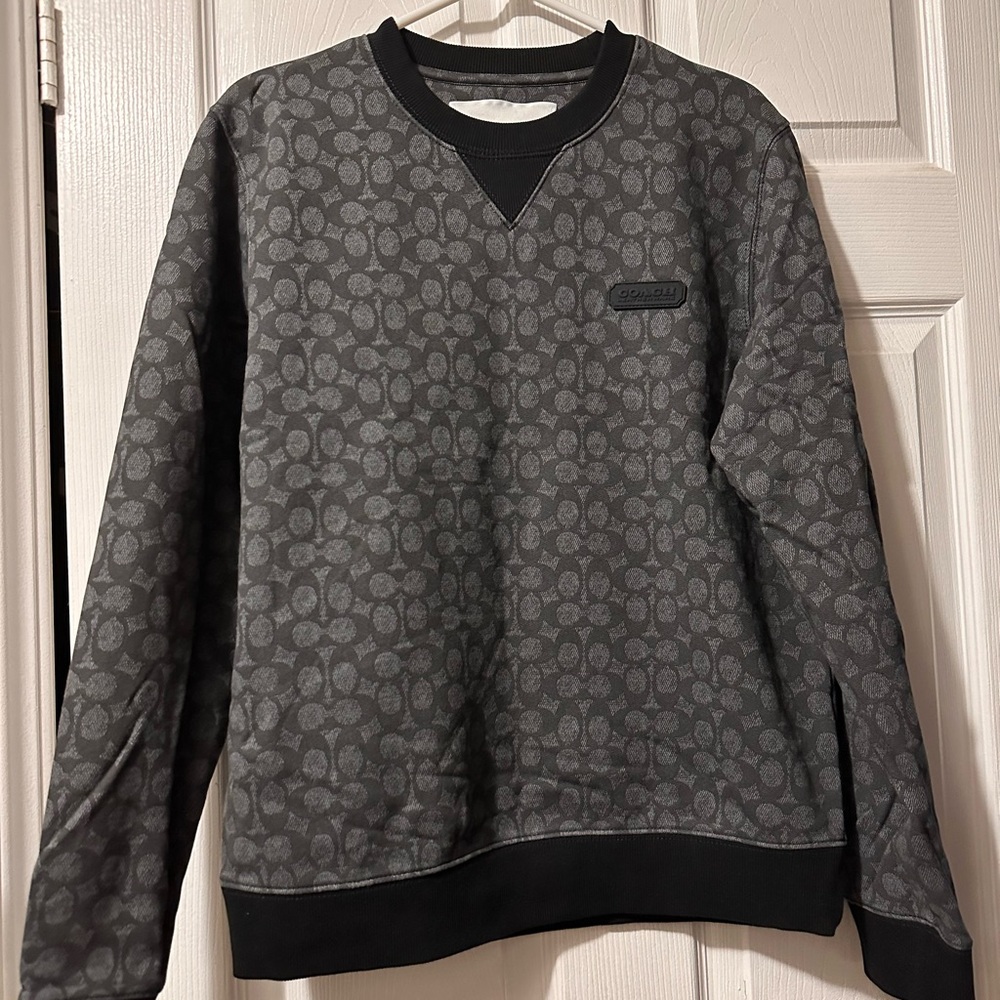 Coach Men's Essential Signature Crewneck Sweater